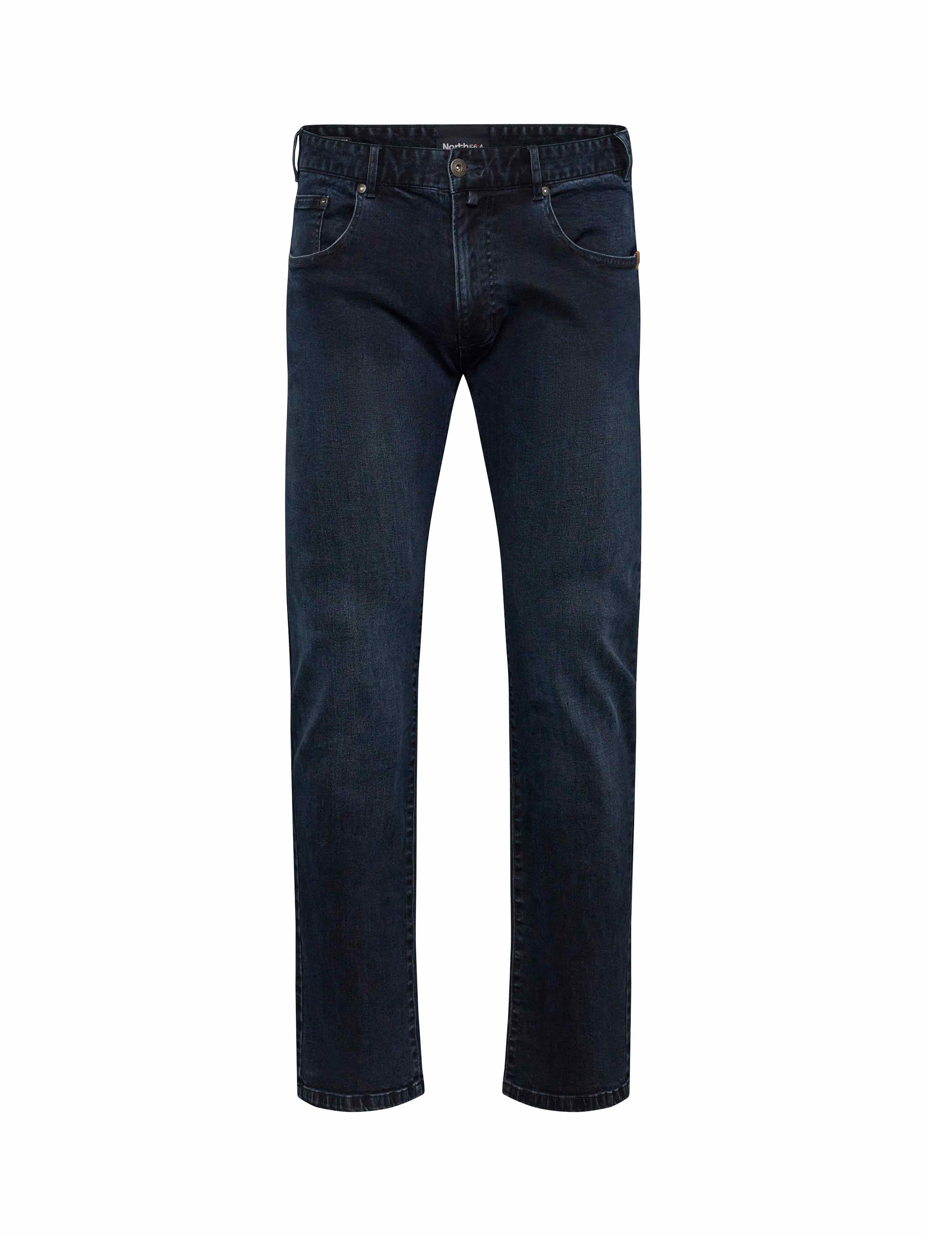 Ανδρικό Plus Size Παντελόνι jeans ελαστικό MICK, σε REGULAR γραμμή, με εφέ πλυσίματος, North 56°4 (Μεγάλα Μεγέθη - Υπερμεγέθη)