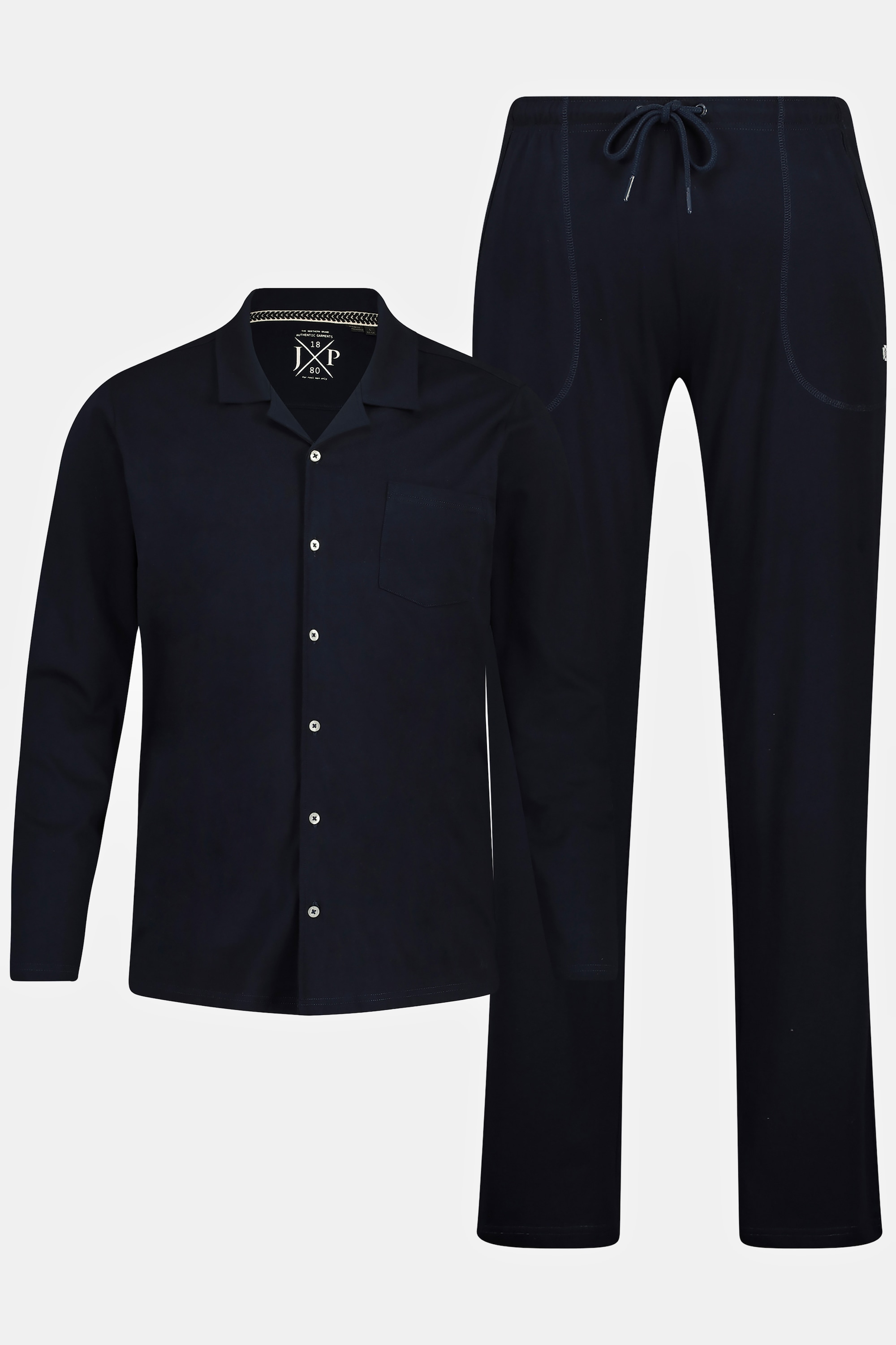 Plus Size Πυτζάμες σετ 2 τεμαχίων με τσέπες, JP1880 (Μεγάλα Μεγέθη - Υπερμεγέθη)