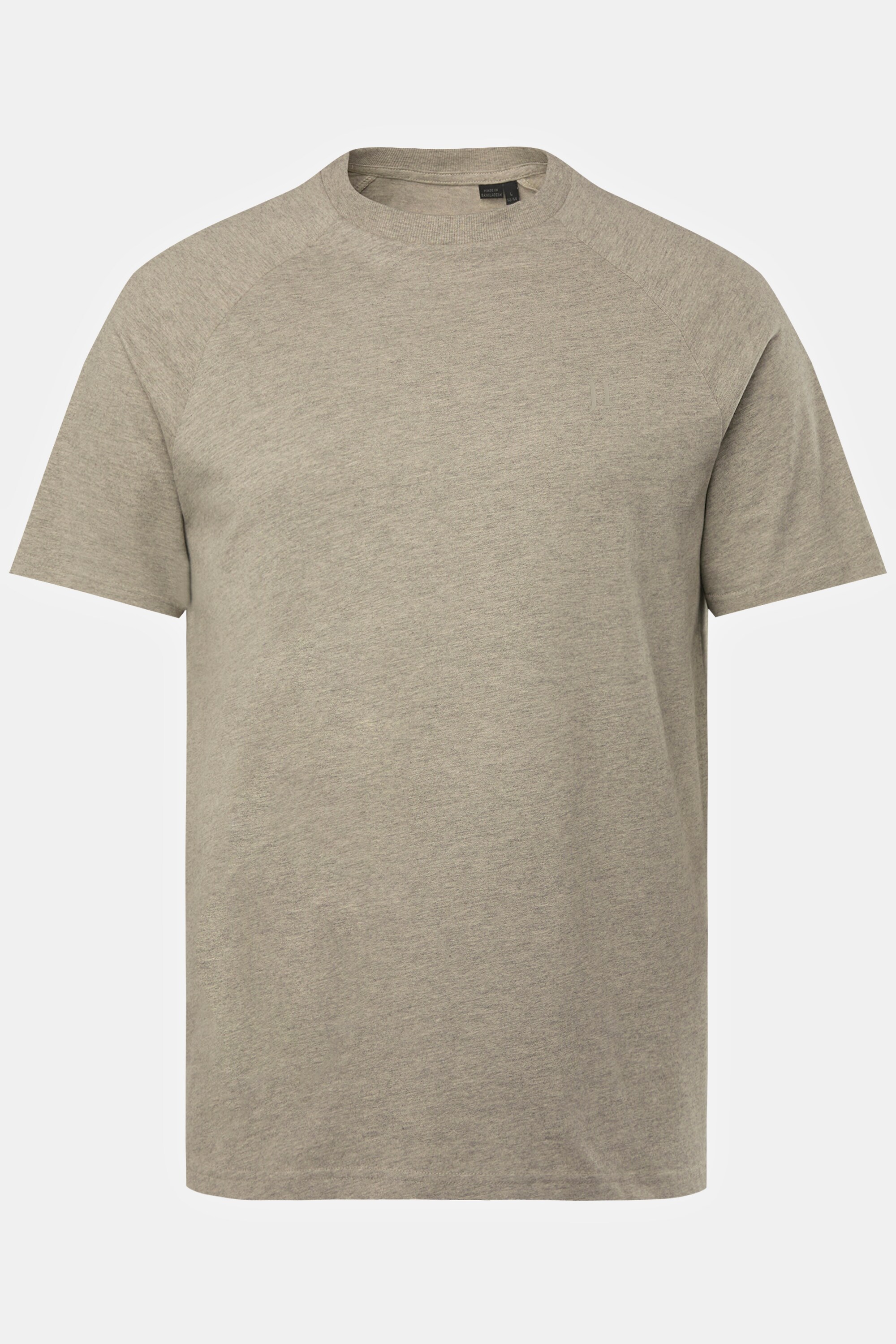 Ανδρικό Plus Size T-Shirt Basic, με μικρό τύπωμα στο στήθος, JP1880 (Μεγάλα Μεγέθη - Υπερμεγέθη)
