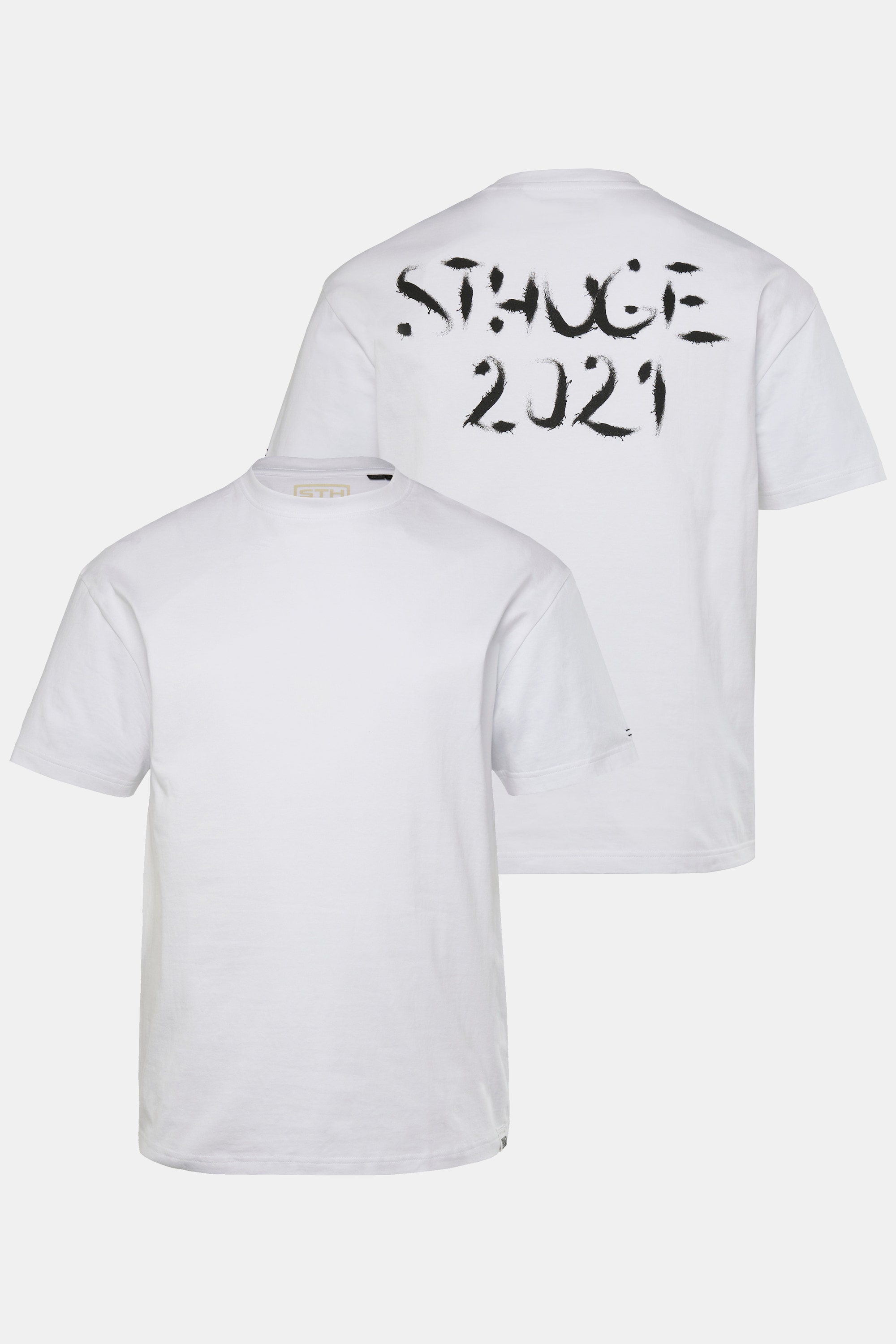 Ανδρικό Plus Size T-shirt STHUGE, oversized, με τύπωμα (Μεγάλα Μεγέθη - Υπερμεγέθη)