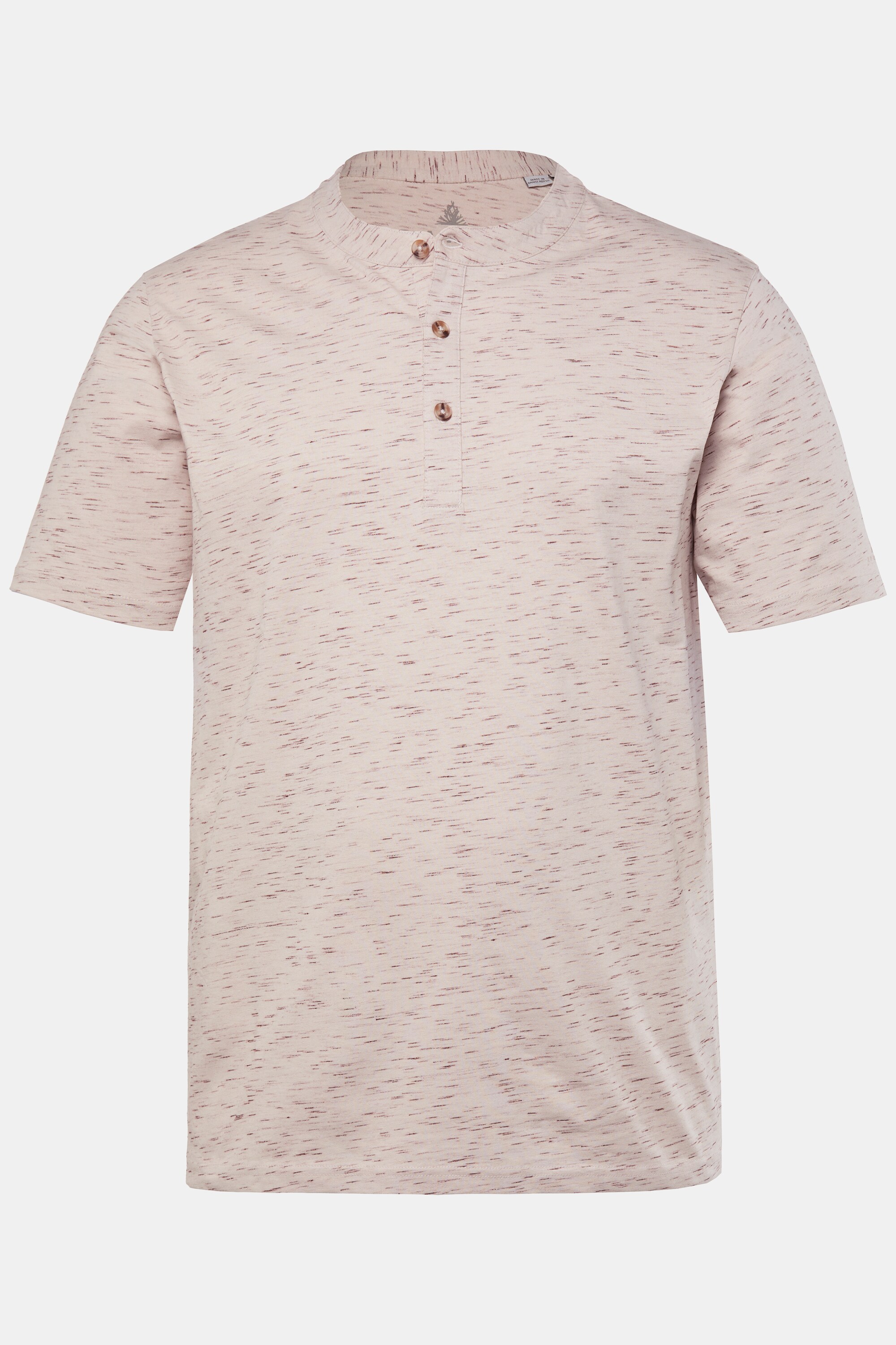 Ανδρική Plus Size Μπλούζα JP Aware Henley, με κοντά μανίκια (Μεγάλα Μεγέθη - Υπερμεγέθη)