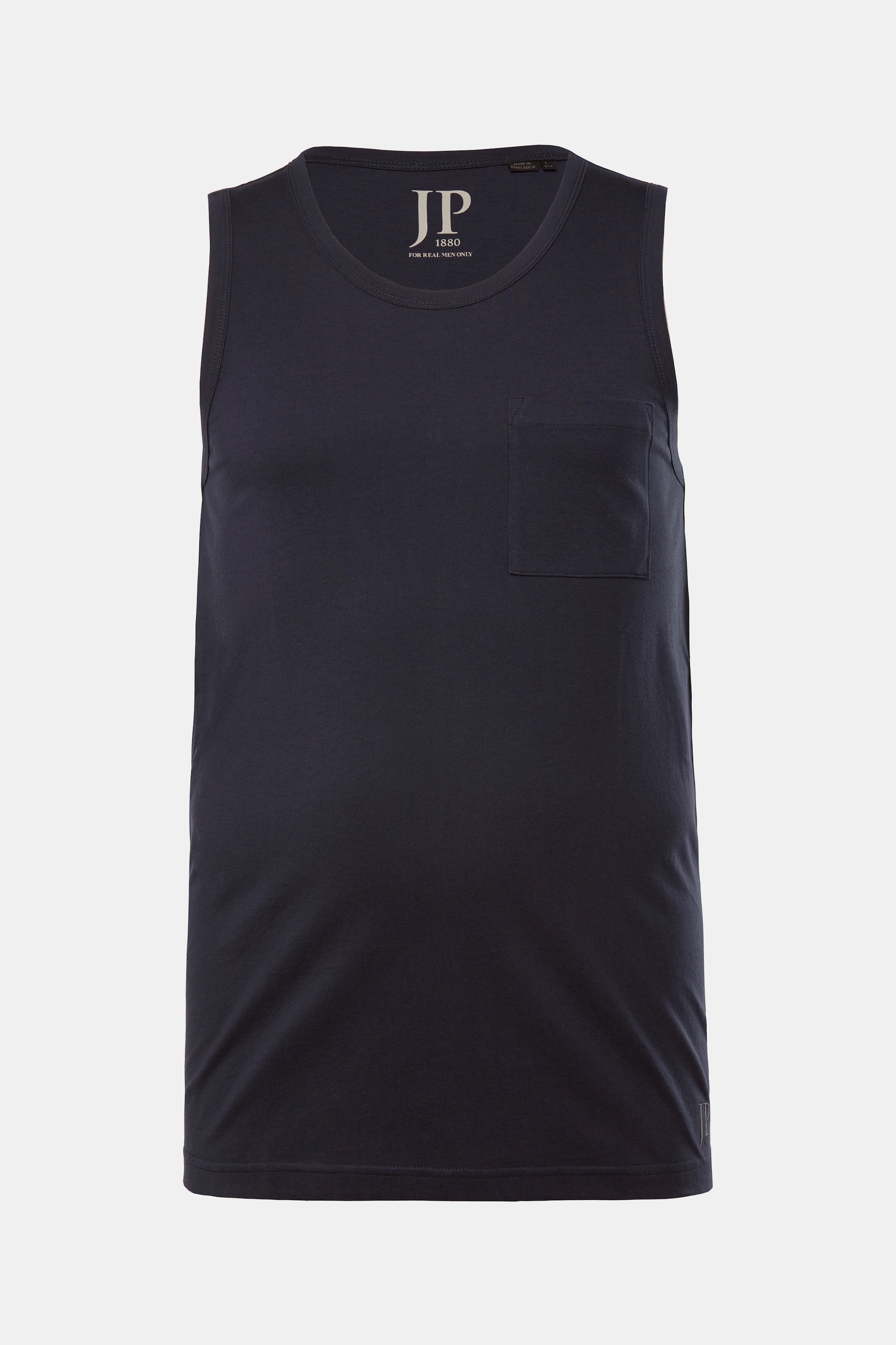 Ανδρικό Plus Size T-shirt αμάνικο με τσέπη στο στήθος, JP 1880 (Μεγάλα Μεγέθη - Υπερμεγέθη)