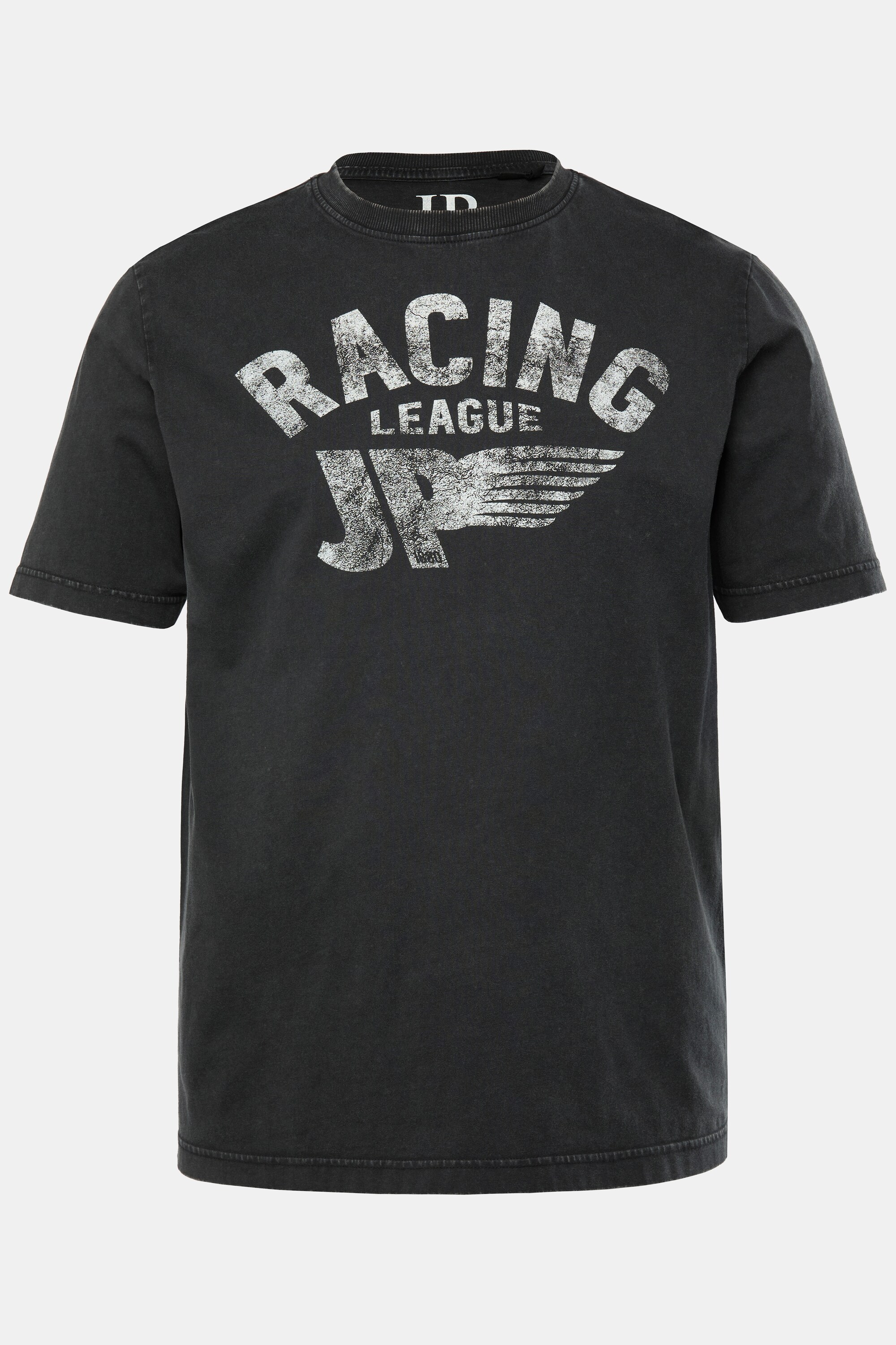 Ανδρικό Plus Size T-shirt σε vintage look με τύπωμα RACING, JP1880 (Μεγάλα Μεγέθη - Υπερμεγέθη)