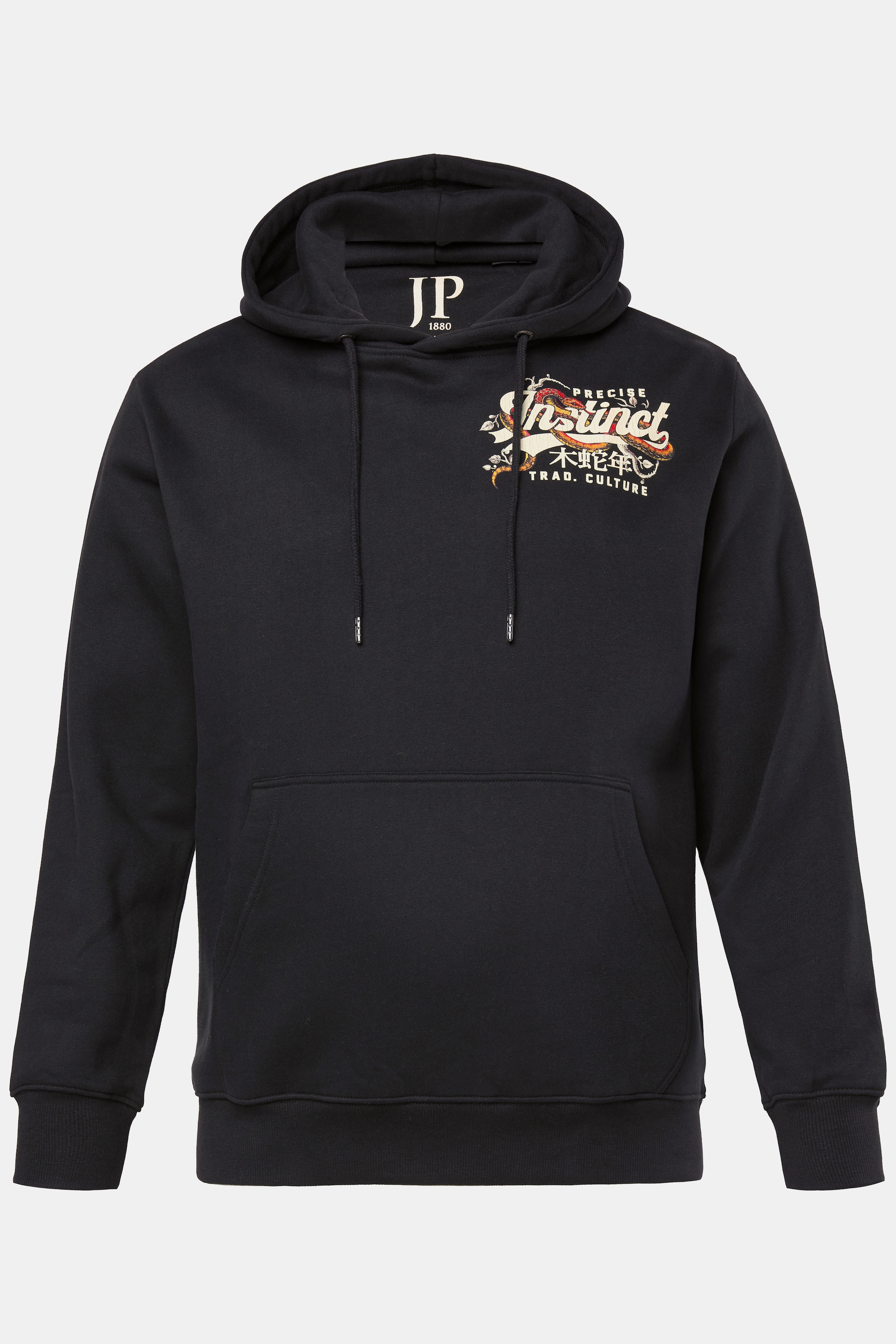 Ανδρική Plus Size Μπλούζα φούτερ με μικρό τύπωμα Instinct, JP1880 (Μεγάλα Μεγέθη - Υπερμεγέθη)
