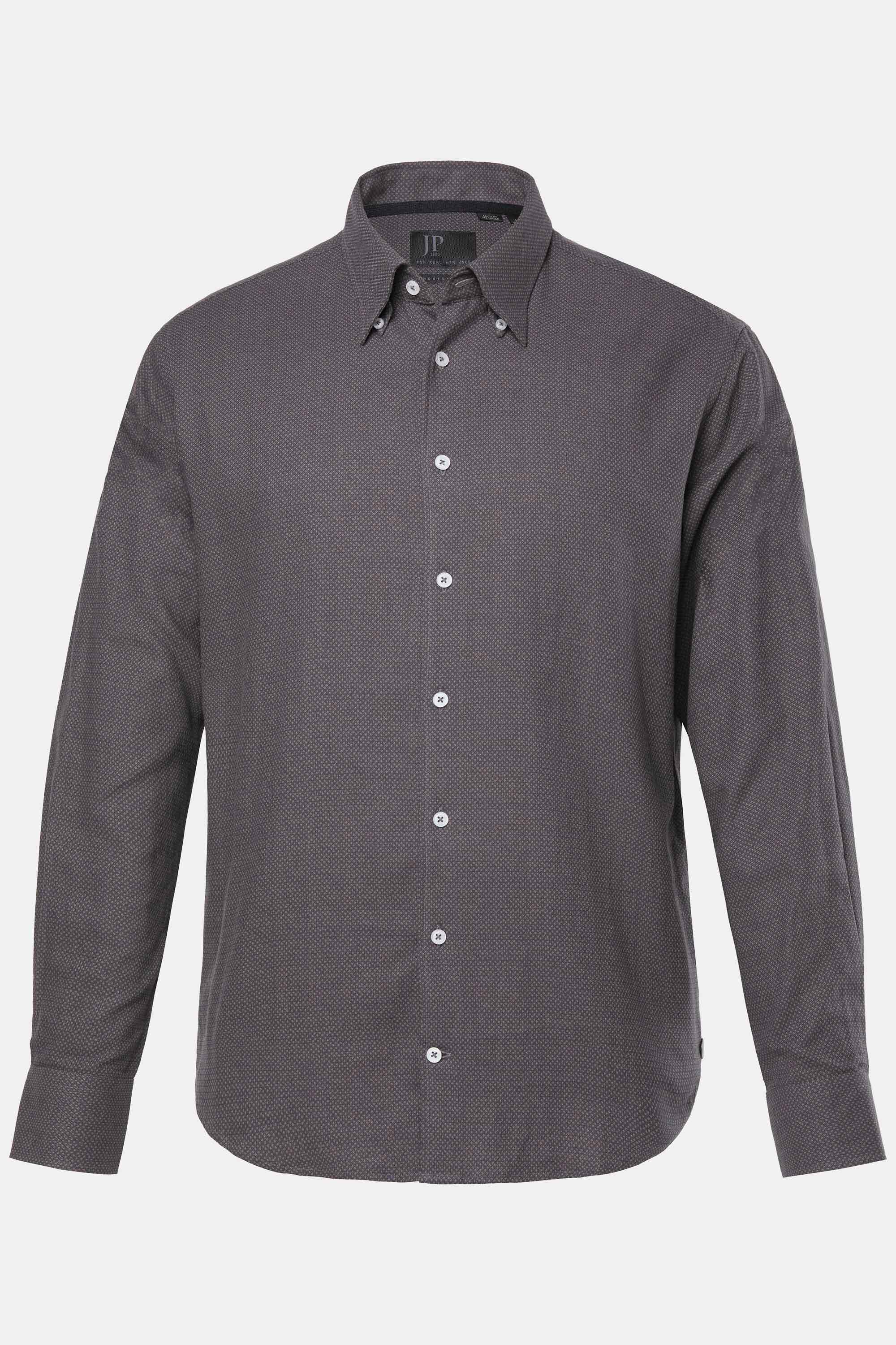 Ανδρικό Plus Size Πουκάμισο flannel με minimal μοτίβο, JP1880 (Μεγάλα Μεγέθη - Υπερμεγέθη)