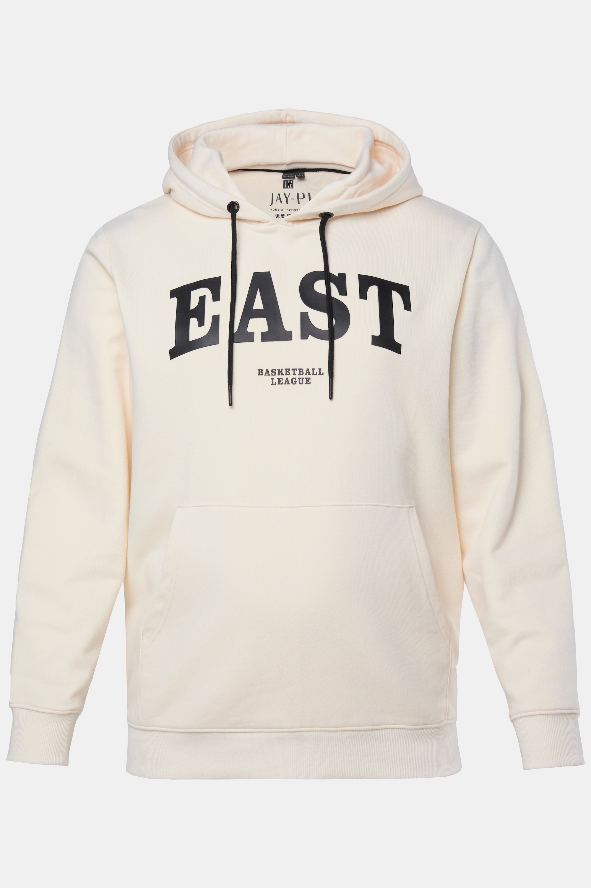 Ανδρική Plus Size Μπλούζα φούτερ με τύπωμα EAST, JAY-PI (Μεγάλα Μεγέθη - Υπερμεγέθη)