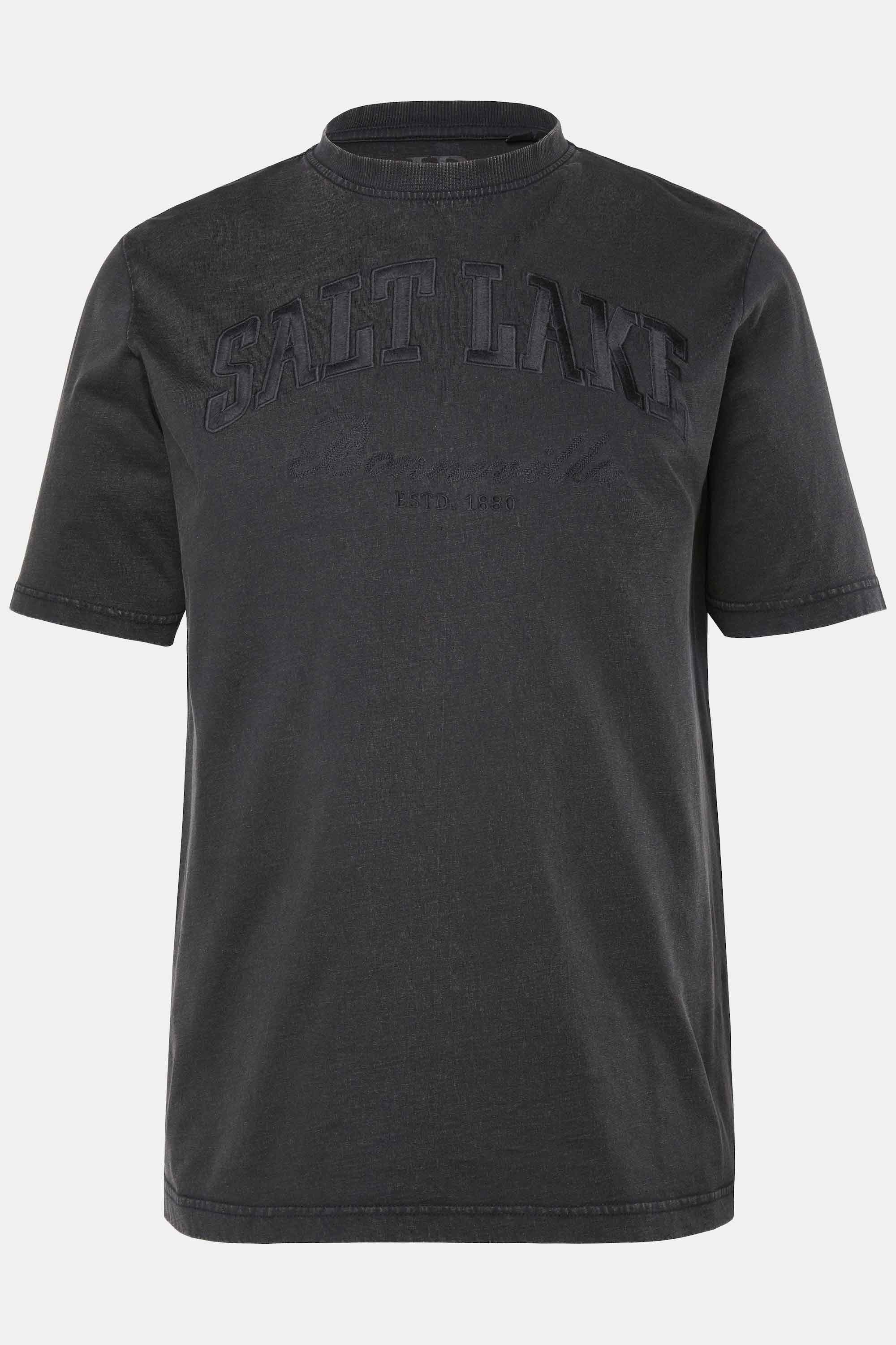 Ανδρικό Plus Size T-shirt σε vintage look με κέντημα SALT LAKE, JP1880 (Μεγάλα Μεγέθη - Υπερμεγέθη)