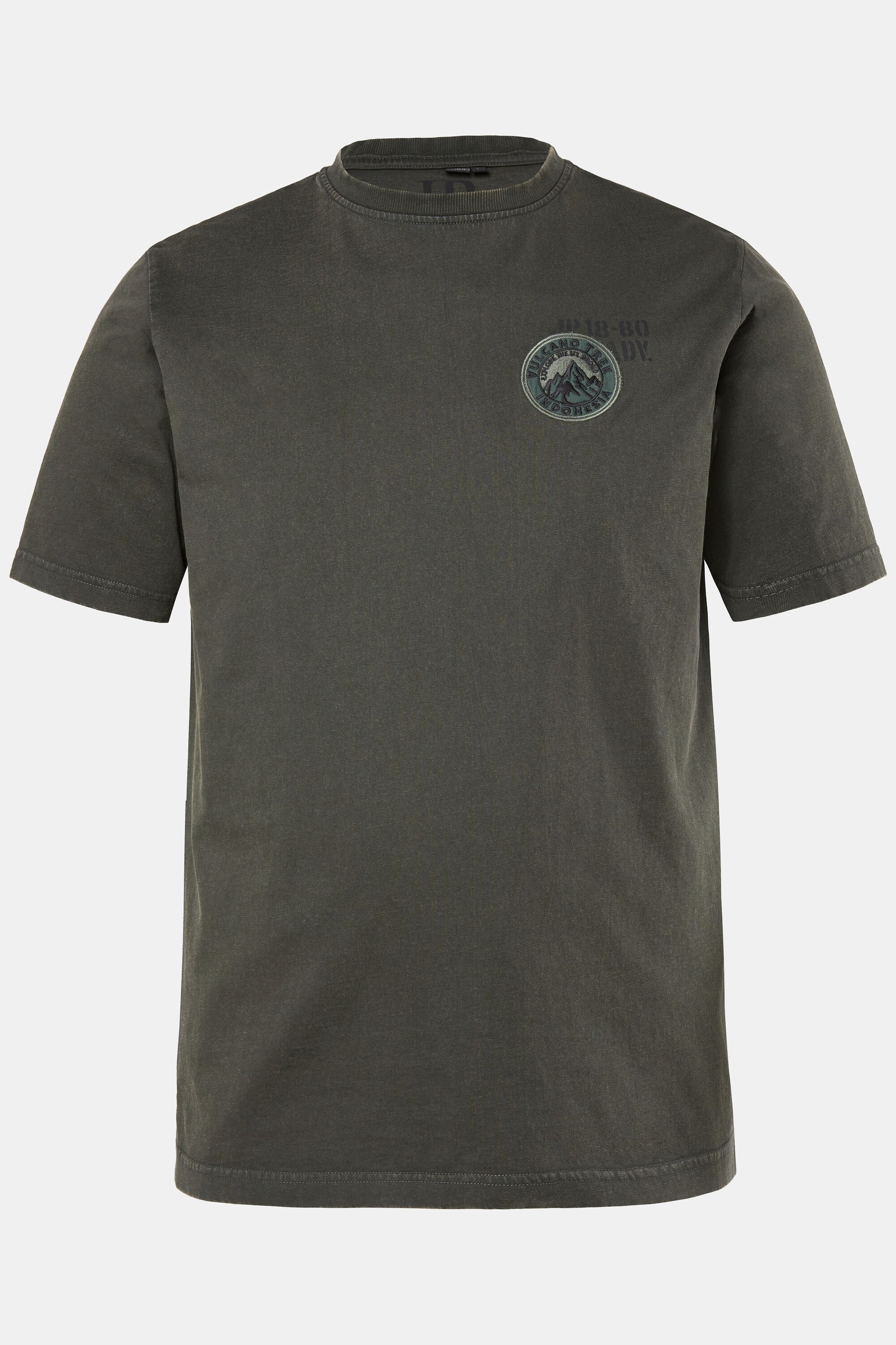 Ανδρικό Plus Size T-shirt κέντημα στο στήθος Vulcano Trek, JP1880 (Μεγάλα Μεγέθη - Υπερμεγέθη)