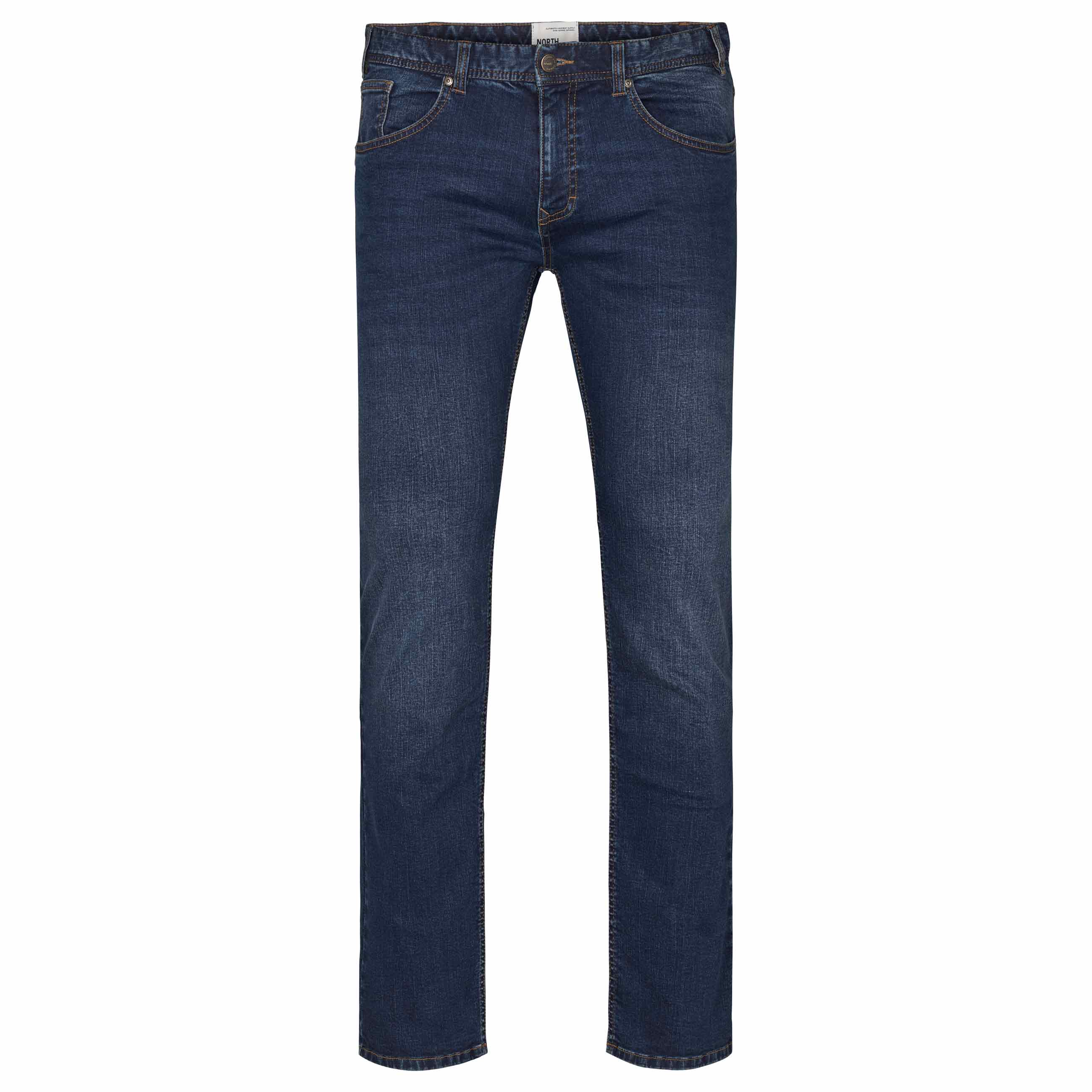Ανδρικό Plus Size Παντελόνι jeans ελαστικό RINGO, σε STRAIGHT γραμμή North 56Denim (Μεγάλα Μεγέθη - Υπερμεγέθη)