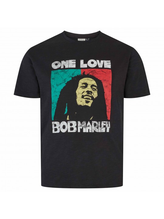 T-shirt με τύπωμα Bob Marley Οriginal License, North 56Denim