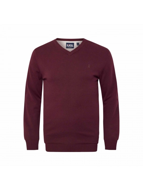 Μπλούζα πλεκτή με V λαιμόκοψη και μακριά μανίκια, North Latitude