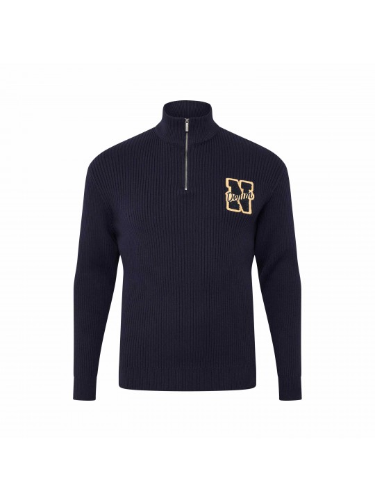 Μπλούζα πλεκτή με όρθιο γιακά με φερμουάρ, North Latitude Denim