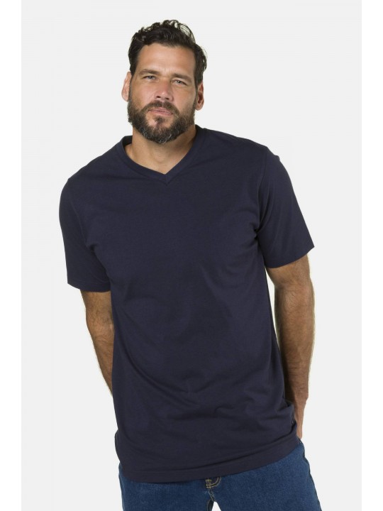 T-shirt basic με λαιμόκοψη V, JP1880