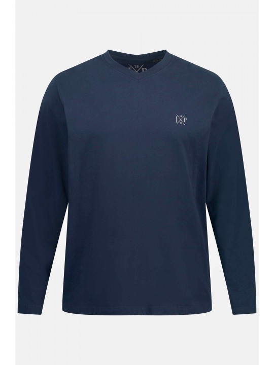 Μακρυμάνικο Basic T-Shirt, με V λαιμόκοψη, JP1880