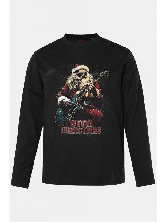 Μπλούζα, με X-mas τύπωμα και μακριά μανίκια