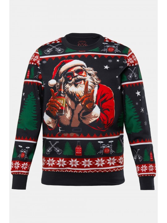 Πουλόβερ με X-Mas μοτίβο με στρογγυλή λαιμόκοψη