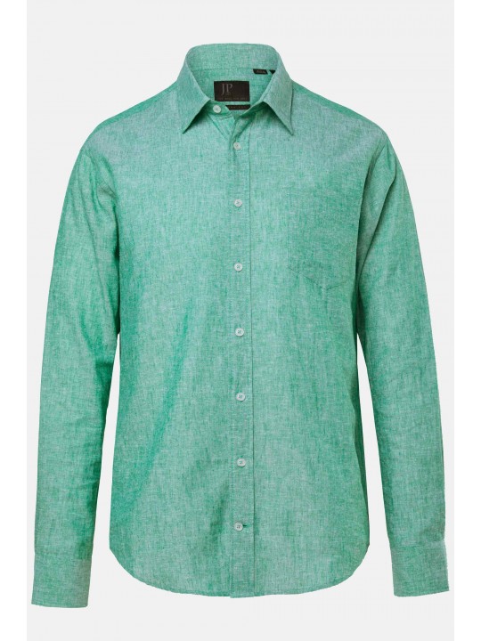 Πουκάμισο λινό με γιακά Kent σε modern fit, JP1880