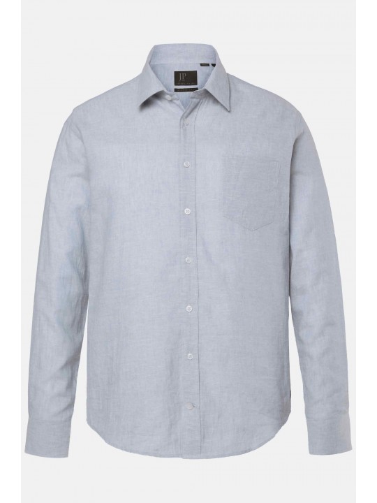 Πουκάμισο λινό με γιακά Kent σε modern fit, JP1880