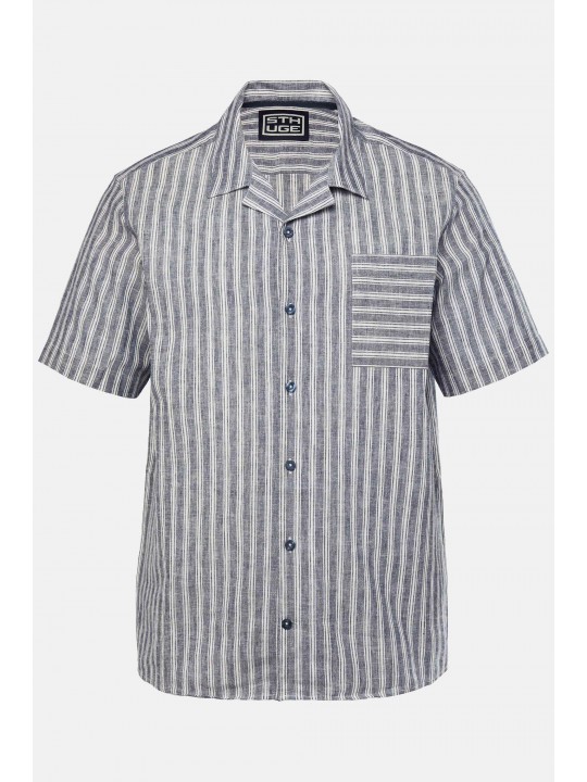 Πουκάμισο ριγέ με κοντά μανίκια, STHUGE