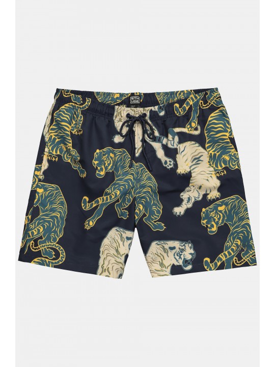 Μαγιό με σχέδιο tiger και τσέπες, STHUGE