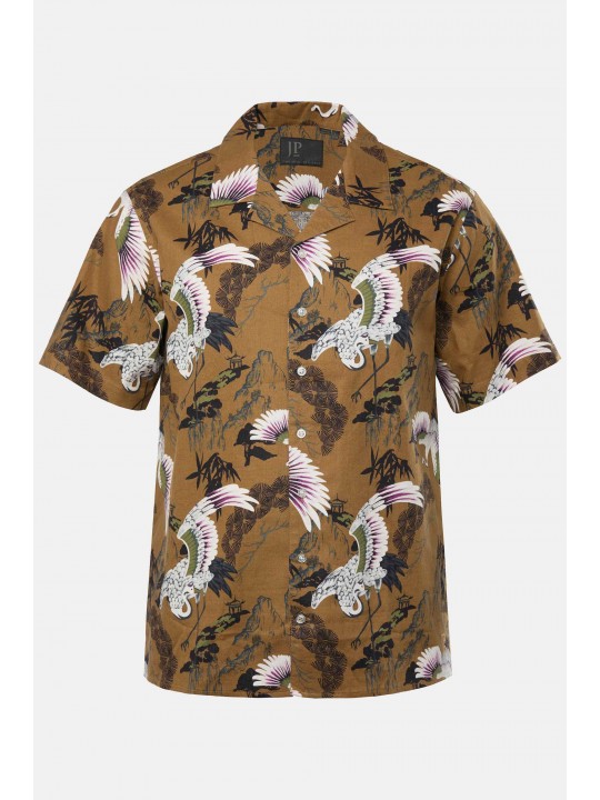 Πουκάμισο από λινό ύφασμα με print, JP 1880