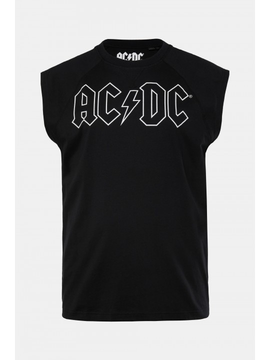 T-shirt αμάνικο με τύπωμα AC/DC, JP 1880
