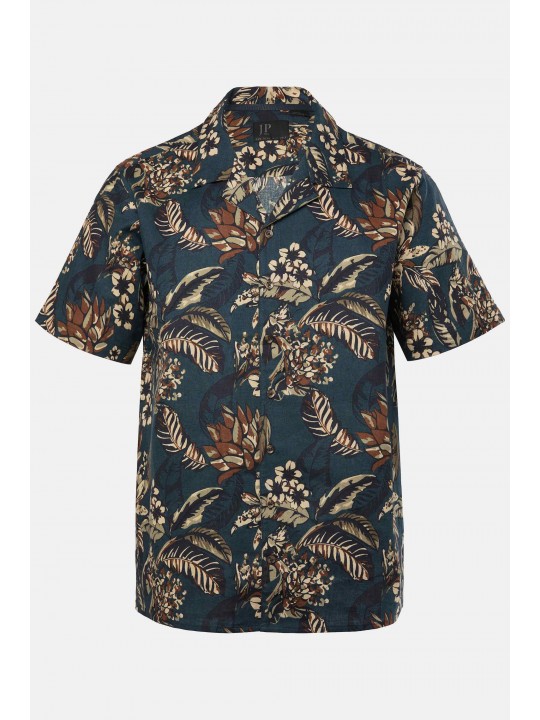 Πουκάμισο σε boxy fit με φλοράλ σχέδιο και κοντά μανίκια, JP1880