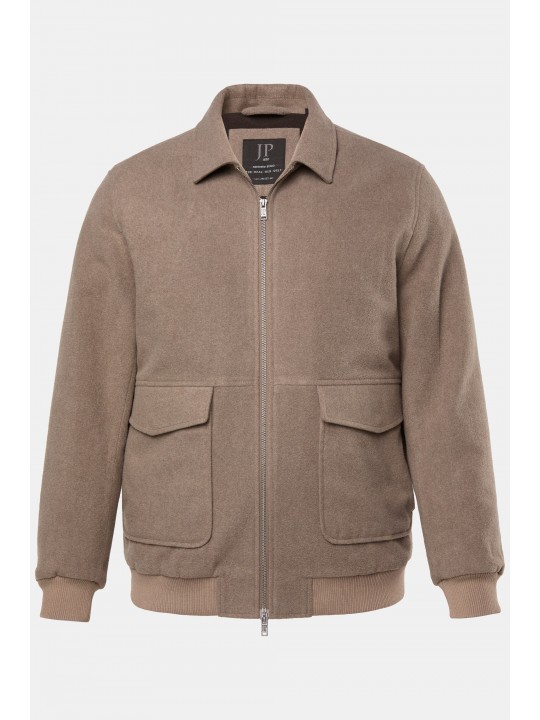 Μπουφάν με κλασική εφαρμογή και μεταλλικό φερμουάρ, JP1880