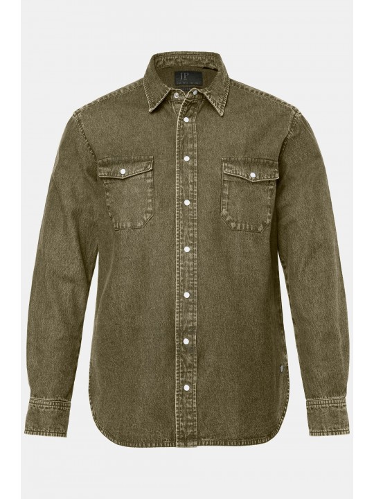 Πουκάμισο τζιν FLEXNAMIC® με τσέπες, JP1880