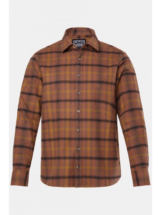 Πουκάμισο flannel με γιακά Kent, STHUGE