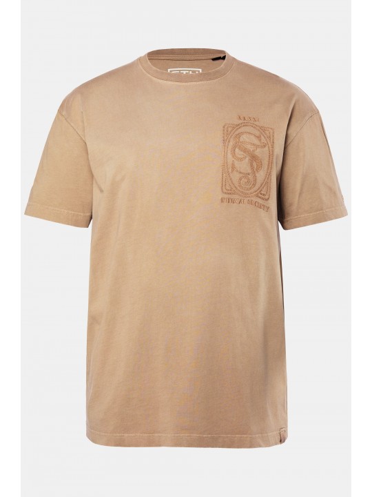 T-shirt oversized με μεγάλο κέντημα στο στήθος, STHUGE