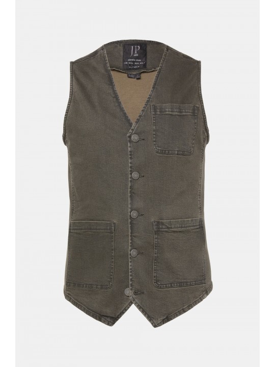 Γιλέκο τζιν με μυτερό τελείωμα, JP1880