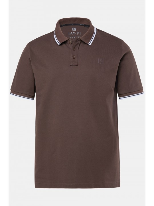 Μπλούζα πόλο με ριγέ λεπτομέρεια στο γιακά, JAY-PI