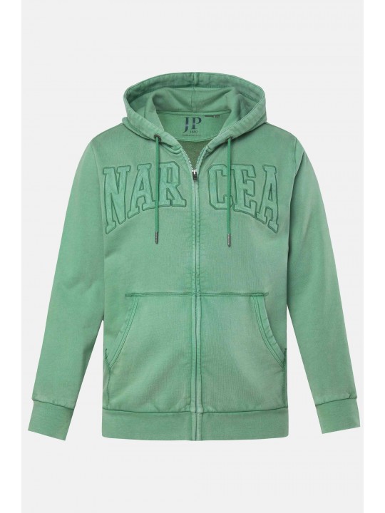 Ζακέτα φούτερ με κέντημα και κορδόνια, JP1880