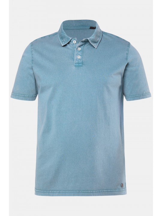 Μπλούζα πόλο σε denim look με γιακά, JP1880