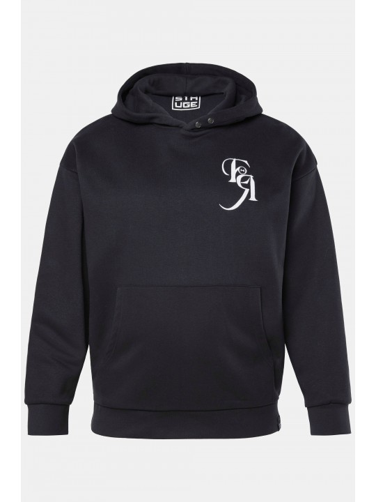 Μπλούζα φούτερ με κέντημα και κουκούλα, STHUGE