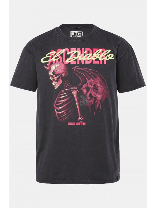 T-shirt με τύπωμα El diablo, STHUGE