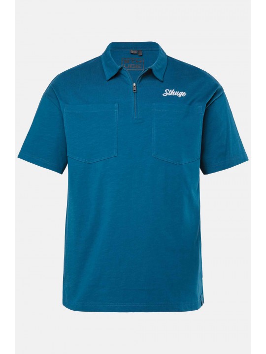 Μπλούζα πόλο με γιακά και κέντημα, STHUGE