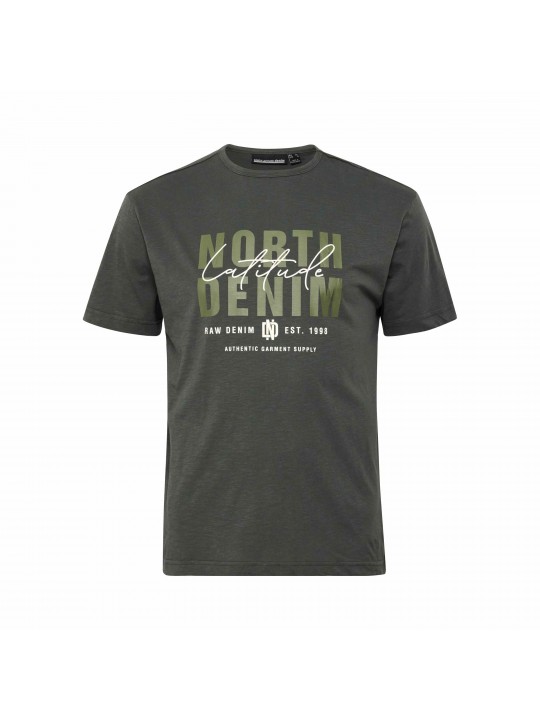 T-shirt με μεγάλο τύπωμα στο μπροστινό μέρος, North Latitude Denim