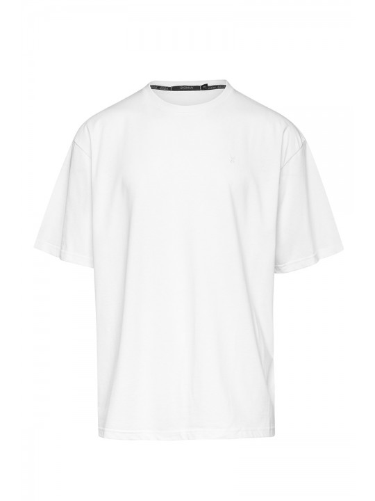 T-Shirt με Κέντημα Basic Logo BIGMAN