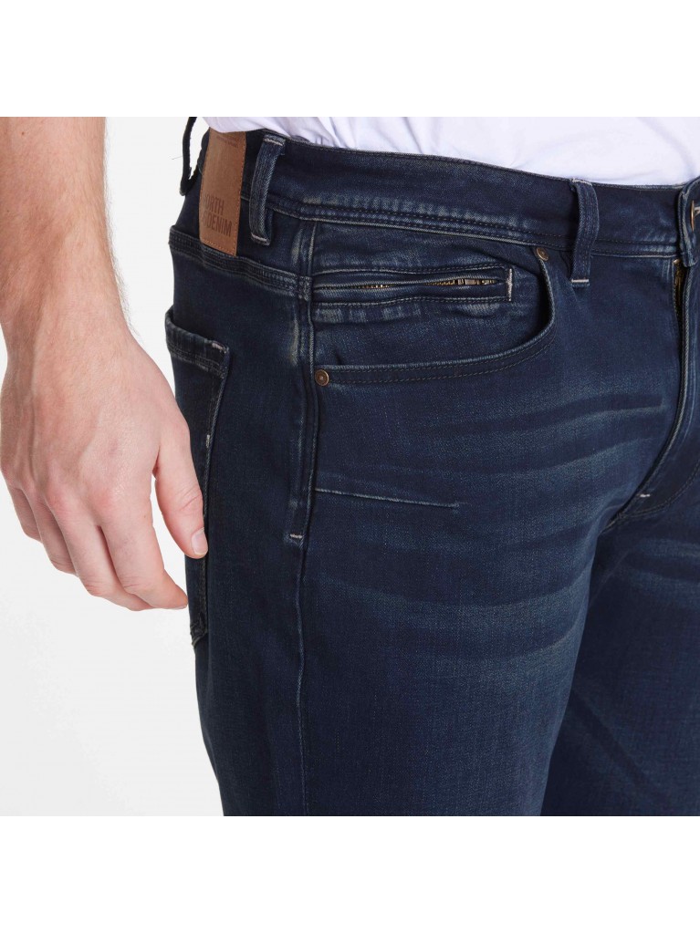 Παντελόνι jeans ελαστικό MICK, σε REGULAR γραμμή με ιδιαίτερη επεξεργασία North 56Denim