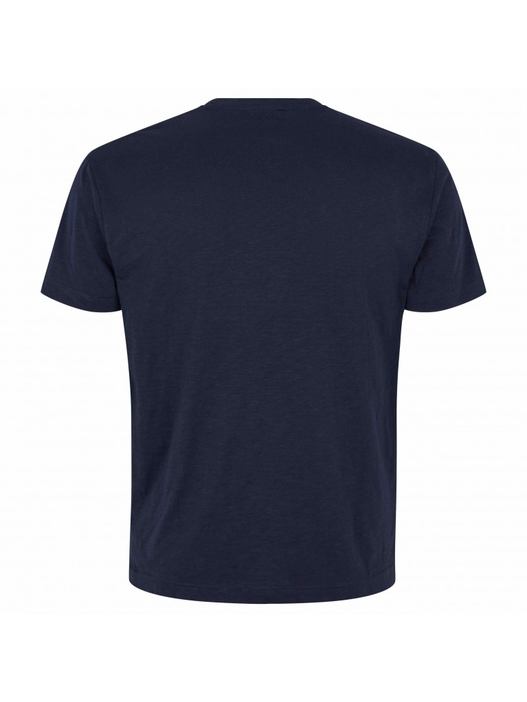 T-shirt με μεγάλο στρόγγυλο τύπωμα μπροστά με used όψη, North 56Denim