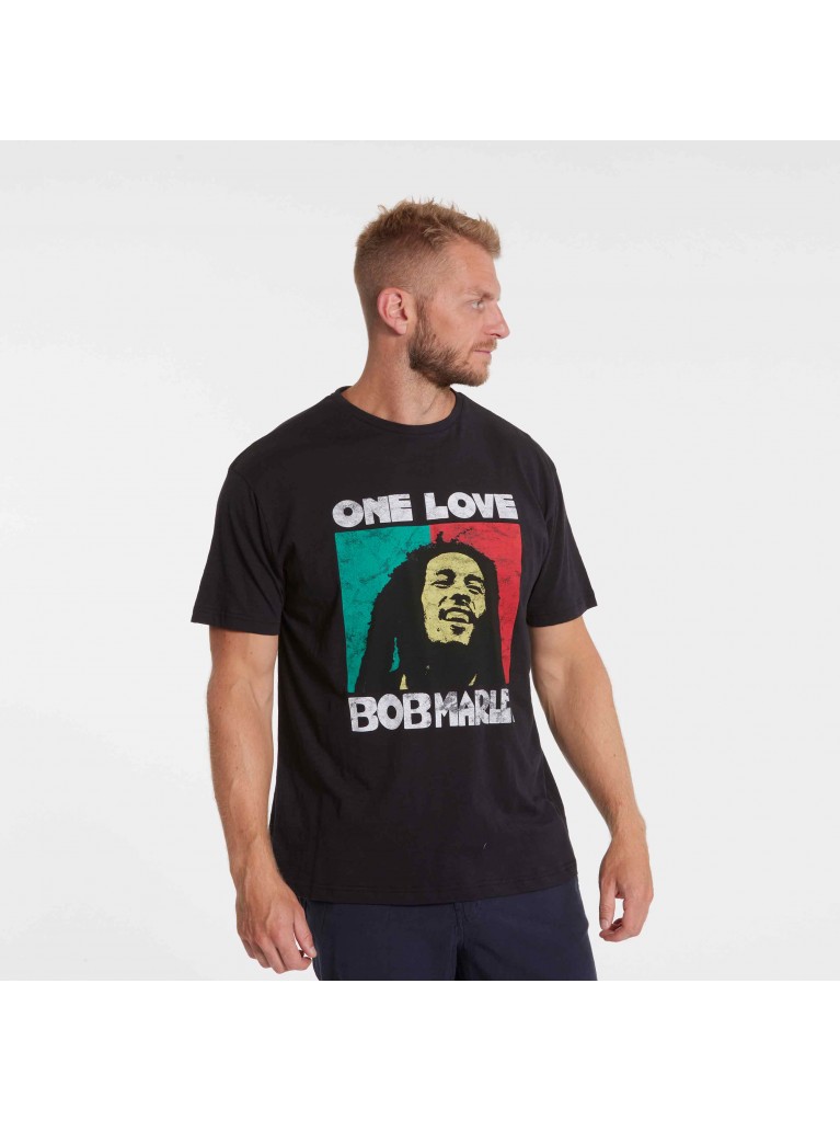 T-shirt με τύπωμα Bob Marley Οriginal License, North 56Denim