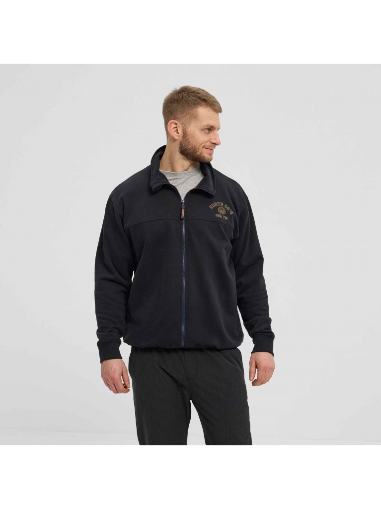 Ζακέτα φούτερ με φερμουάρ και τύπωμα στο στήθος, North 56°4.