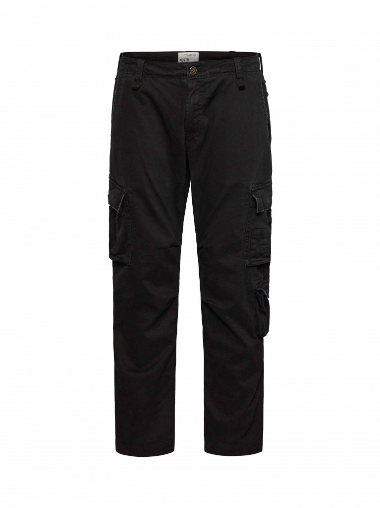 Παντελόνι Cargo από βαμβακερό, ελαστικό ύφασμα, North 56Denim