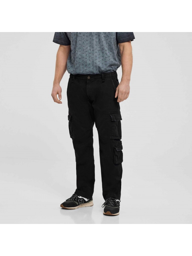 Παντελόνι Cargo από βαμβακερό, ελαστικό ύφασμα, North 56Denim