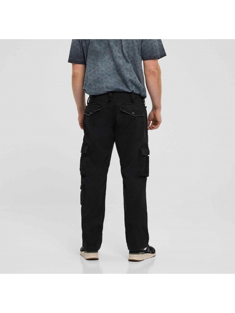 Παντελόνι Cargo από βαμβακερό, ελαστικό ύφασμα, North 56Denim