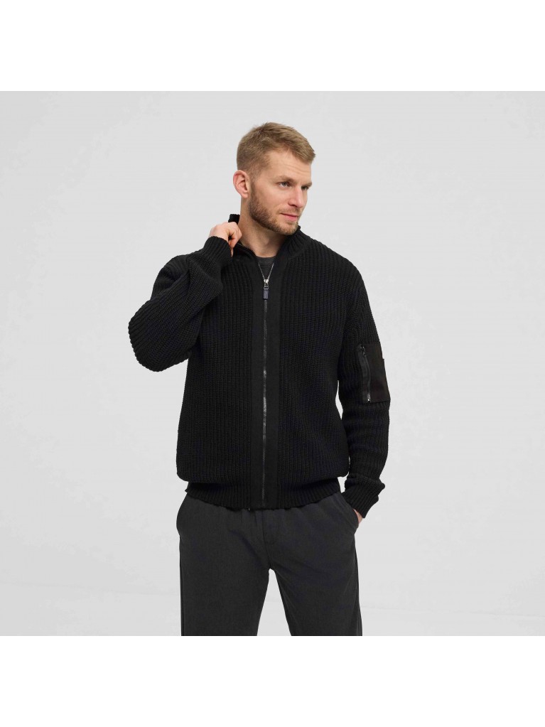 Ζακέτα πλεκτή με φερμουάρ, North 56Denim.