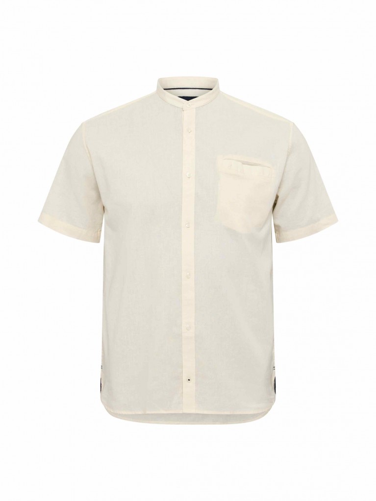 Πουκάμισο κοντομάνικο με τσέπη στο στήθος και γιακά μάο, North Latitude