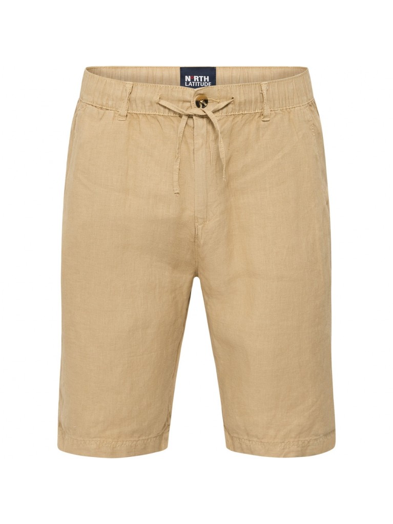 Λινή βερμούδα Casual από ελαστικό ύφασμα, North Latitude